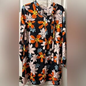 Floral mini dress M